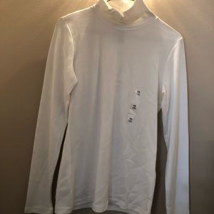 Long sleeve white turtleneck